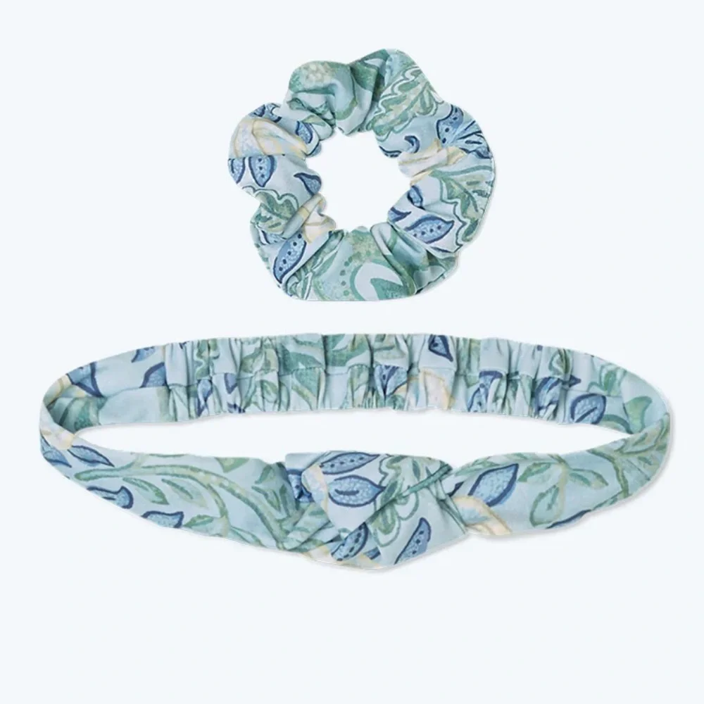 Summersalt Mini-Ruffle Ruched Swimsuit/Headband/Scrunchie/Bag Set - Picture 5 of 16